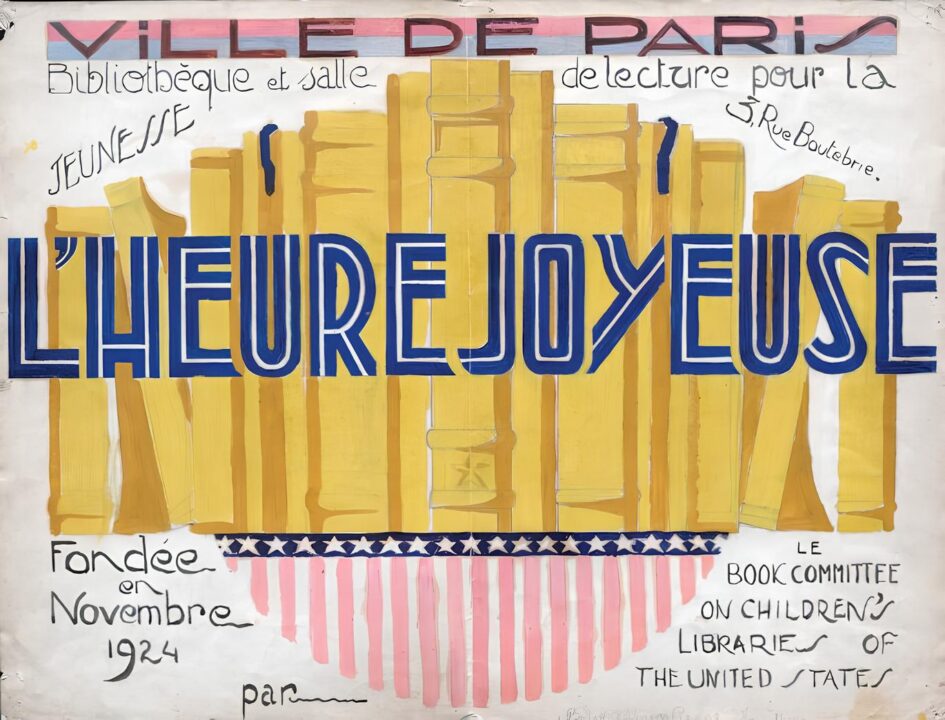 Une des nombreuses affiches réalisées par Pierre Belvès pour l'Heure Joyeuse