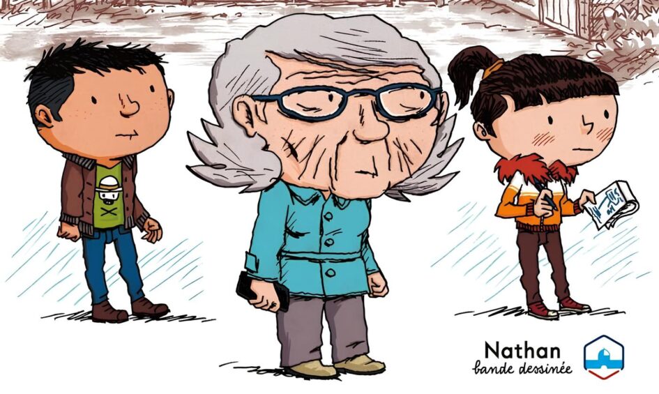 Détail de la couverture de "La visite au Struthof" de Yaël Hassan et Marc Lizano